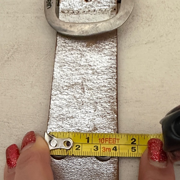 CALVIN KLEIN LEATHER BELT-M - Picture 10 of 10